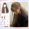 Brown Lolita Long Straight Wig for Round Faces - Natural Full Head Coverage