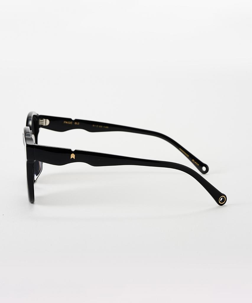 Seupeulingseuteulingseu Round Horn-Rimmed Sunglasses Page 82 [Black]