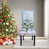 Cartoon Christmas Chair Cover Seat Protector Wear for Chairs Dinner Chair Seat Cover  Party Decor