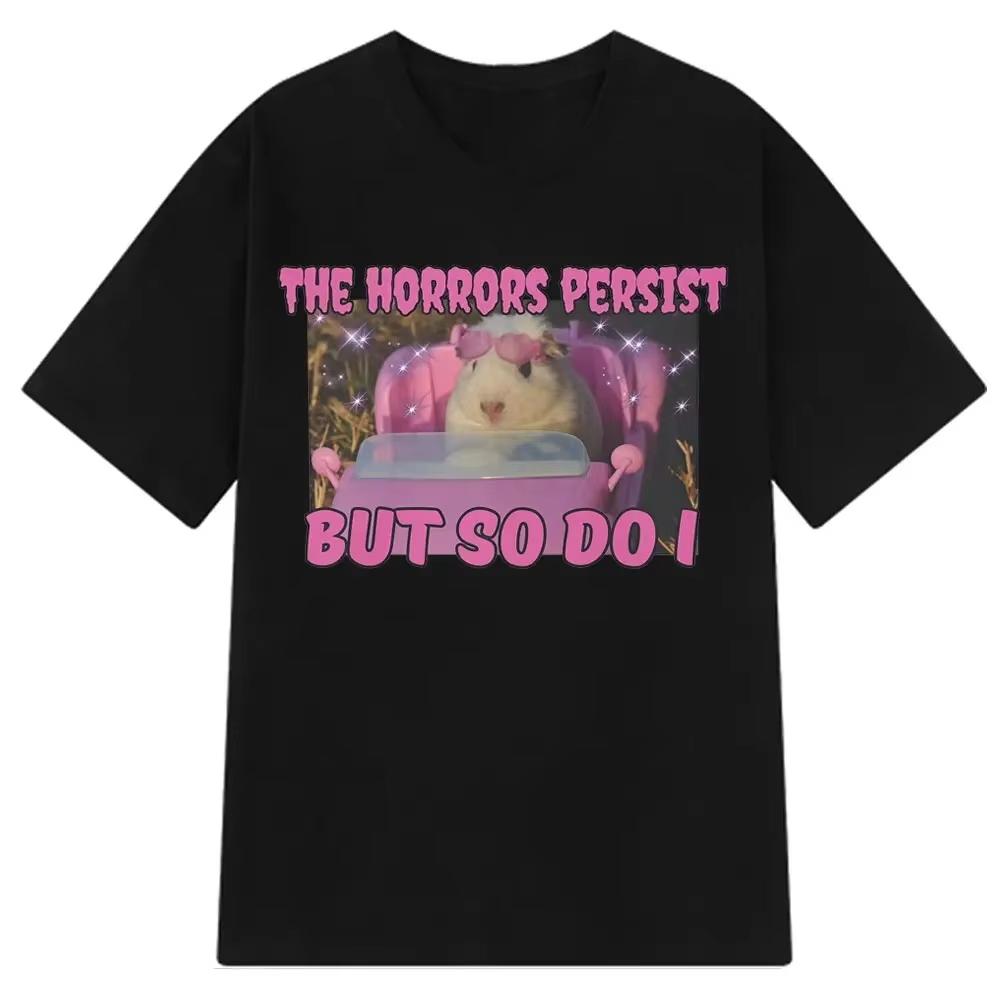 The Horror Stories Are Still Ongoing But I Still Unisexaged To Create A Fun and Cute Guinea Pig Emojipatterned TshirtWomen YK