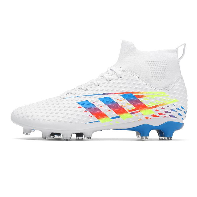 Large Size Football Shoes Men'S High-Top Young Students Game Training Artificial Turf Long Broken Nails Football Shoes