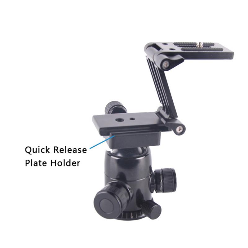 Portable Z Type Tilt Tripod Head Folding Tilt Foldable SLR Canon Nikon Sony Micro single Quick Release Plate Stand Holder Camera