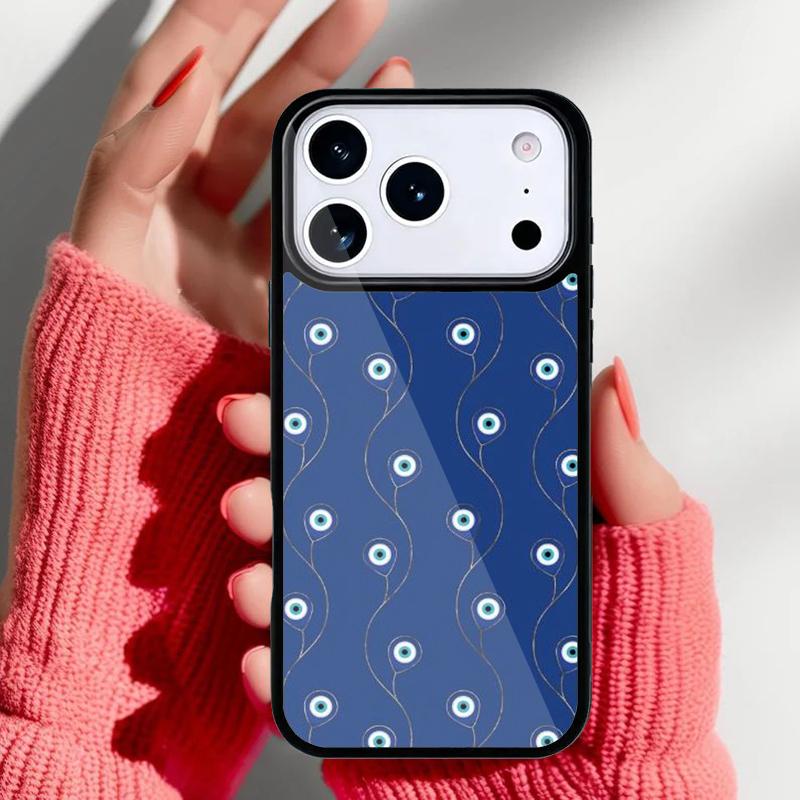 Чехол для телефона 'Сглаз' для iPhone 17 16 15 14 13 Pro Max Задняя крышка для 12 11 Pro Coque