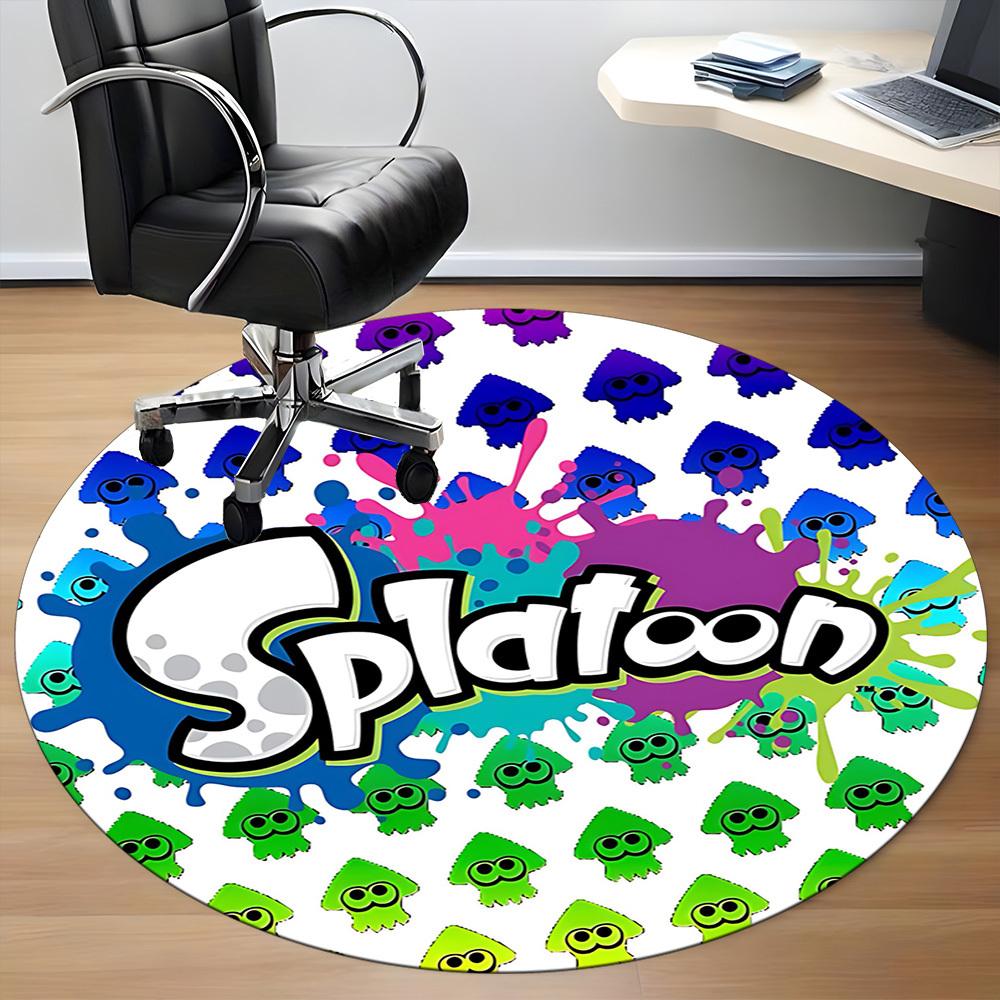 1pc Splatoon? Office Round Area Rug, Under Office Chairs Bedroom Living Room Home Decor, Room Deco, Available in Various Sizes236
