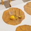 Нерегулярный имитация пня дерева обеденный коврик домашний ПП водонепроницаемый противоскользящий изоляционный коврик свадебное украшение