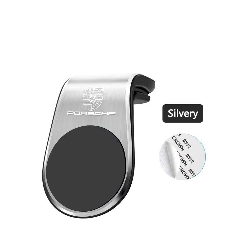 Magnetic Car Mobile Holder Air Outlet Clip Phone GPS Stands For Porsche Cayenne Panamera Macan Boxster Cayman 718 911 Sticker GD1