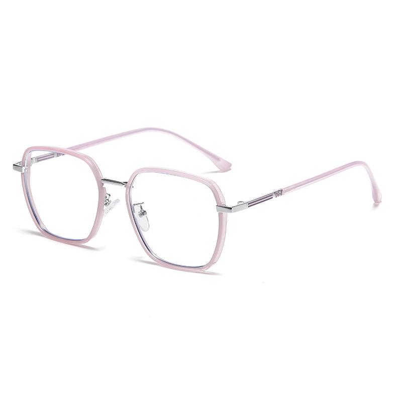 High-end Ultra-light Photosensitive Color-changing Myopia Glasses Large Frame Retro Style 75022