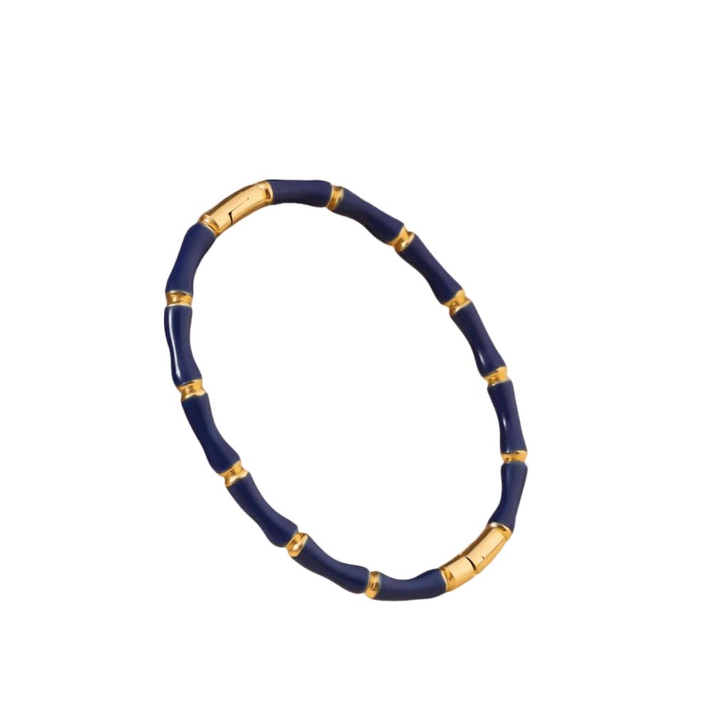 Stainless Steel Enamel Resin Bracelet Colorful Stainless Steel Bangle Bamboo Joint Bangle Party