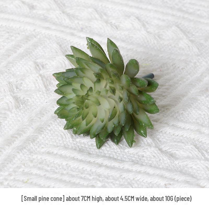 Mini Flocking Artificial Succulent Bonsai for DIY Wall Decor
