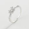S925 Sterling Silver Butterfly Ring with Diamond-Set - Women's Korean Light Luxury Fashion