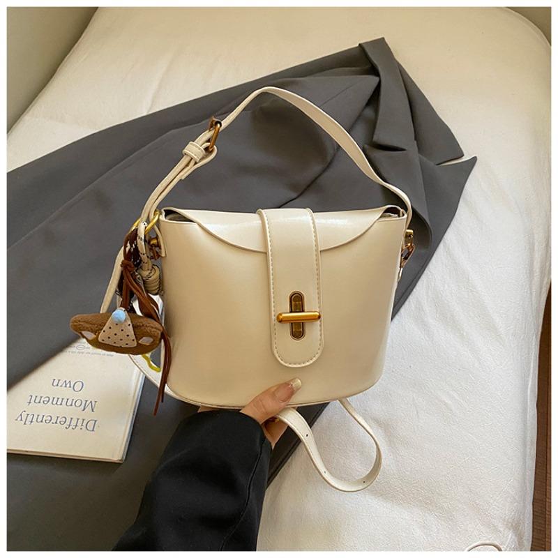 Ручная переноска модная сумка-ведро женская осенняя новая нишевая мода простая сумка через плечо высокая ценность повседневная женская сумка
