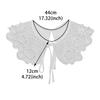 Beaded Lace Embroidery Fake Collar Versatile Collar Shirt Sweater Collar Decorative Accessories Small Shawl