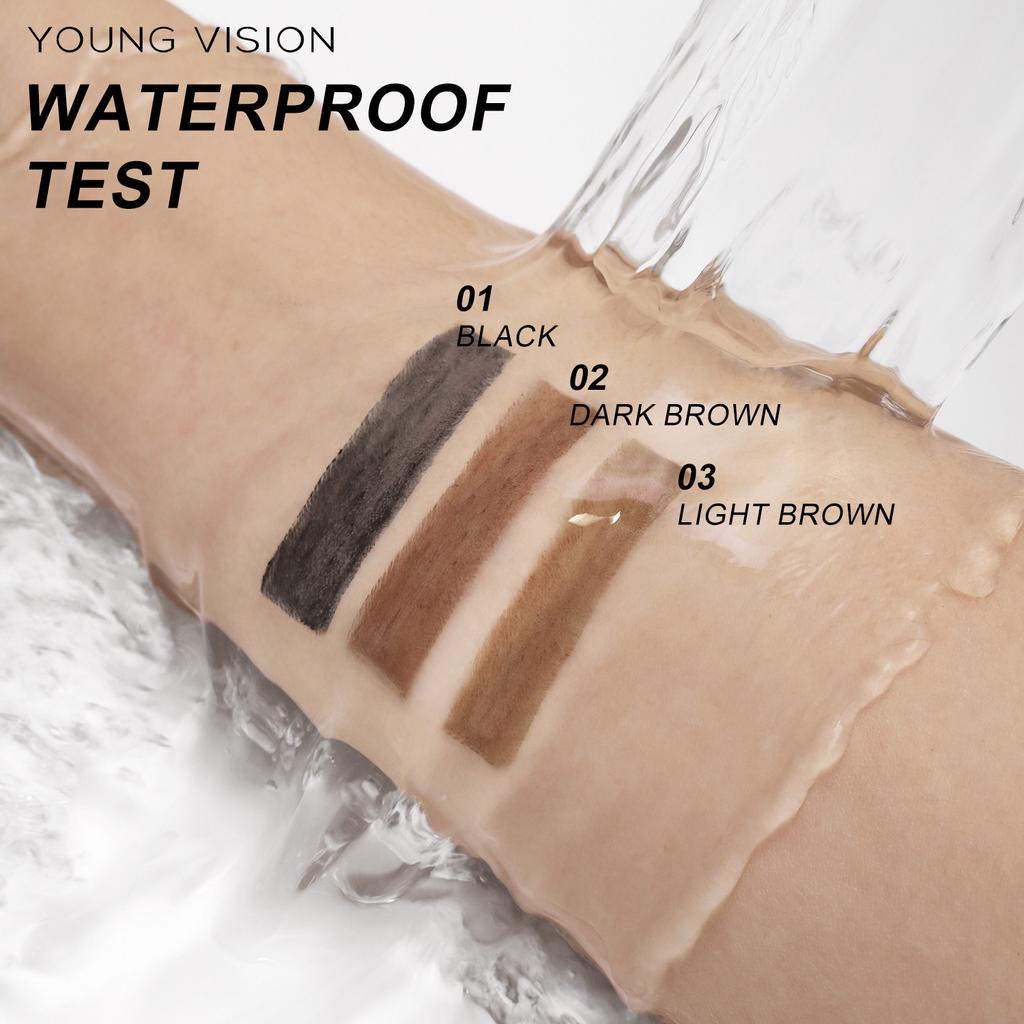 Mist Three-in-one Eyebrow Pencil Waterproof Not Easy To Smudge Eyebrow Brush Eyebrow Pencil Thin and Soft Refill
