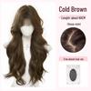 Natural-Look Long Curly Full Wig with Large Waves - Invisible Seamless Cap for Fluffy, Voluminous Coverage