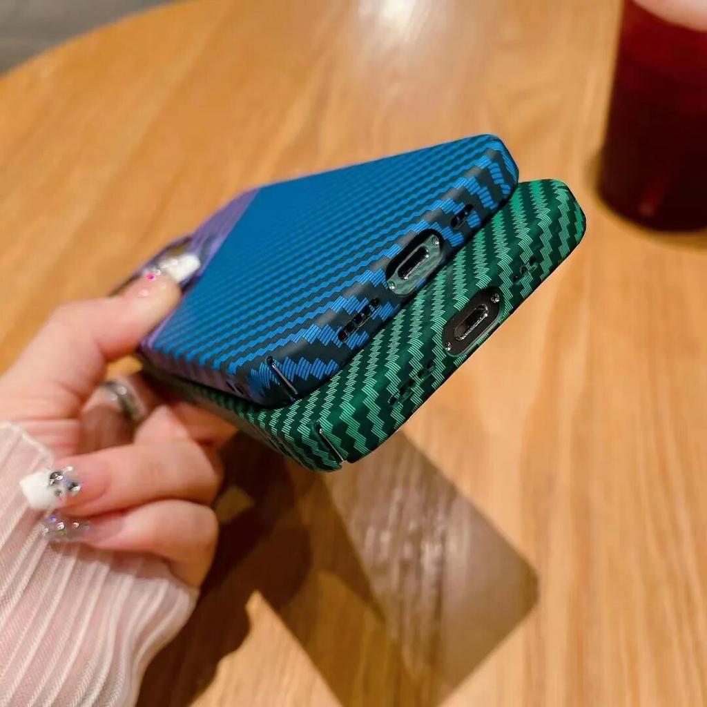 Модный матовый чехол с рисунком из углеродного волокна для IPhone 15 Pro Max 14 13 11 12, ультратонкий защитный чехол для телефона с полным покрытием