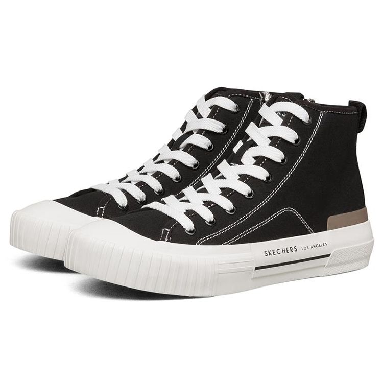 Skechers Кеды на шнуровке New Moon Canvas High-Top Женские кроссовки Черный 155392-BLK