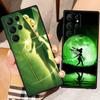 Animation Peter Pan Cut For Samsung Galaxy S24 S23 S22 S21 S20 FE S10 S10E Plus Ultra Pro Lite 5G Black Back Phone Case