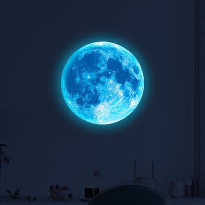 Светящиеся наклейки на стену «Луна и планеты» для детских комнат