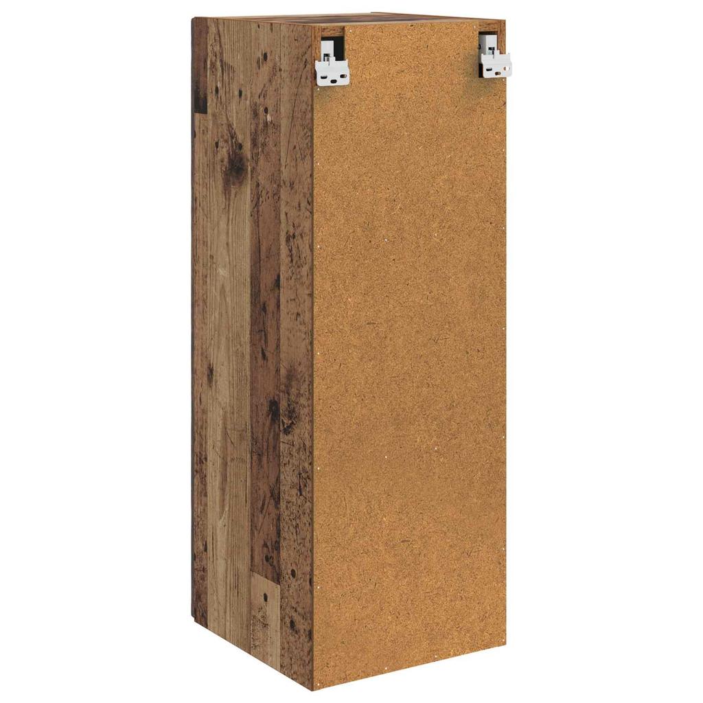 Wall Mounted Cabinet Reclaimed Wood Look 33 x 34.5 x 90 cm Particleboard