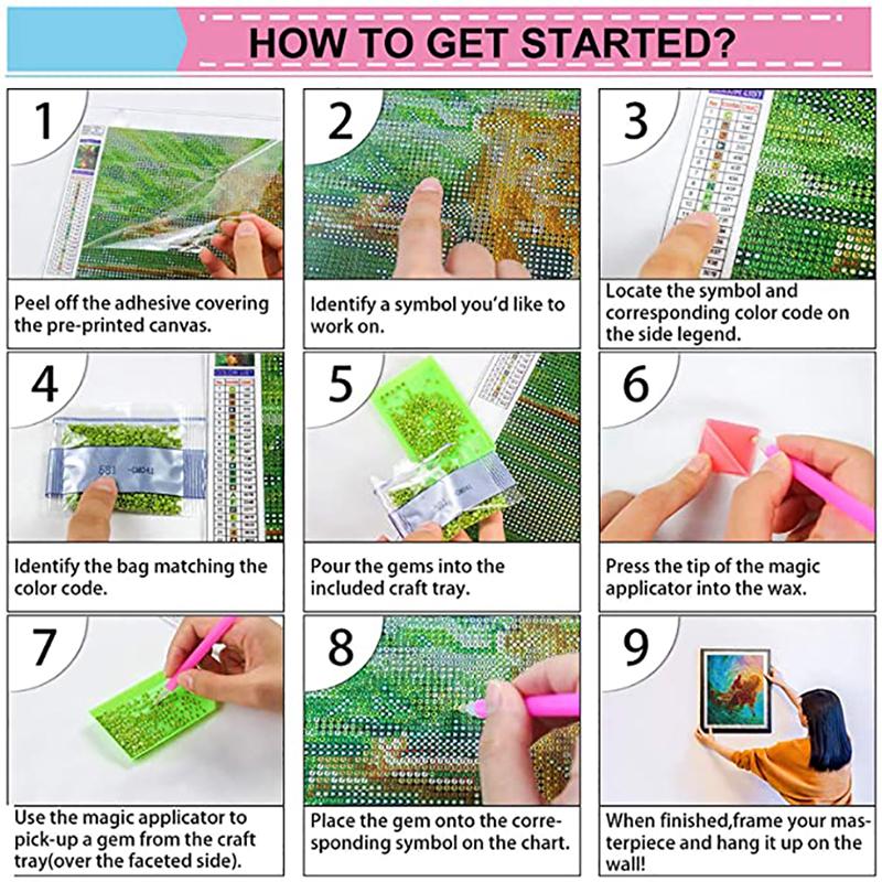 5D DIY алмазные картины, пейзажные лунные деревья, взрослые и дети, наборы для вышивания, все алмазные картины, подарки для украшения дома ручной работы