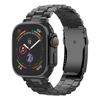 Титановый браслет для Apple Watch Band Ultra 2 49мм 10 46мм Металлический Роскошный Мужской Ремешок для Series 9 8 7 6 5 4 SE 45мм 44мм Браслет на запястье