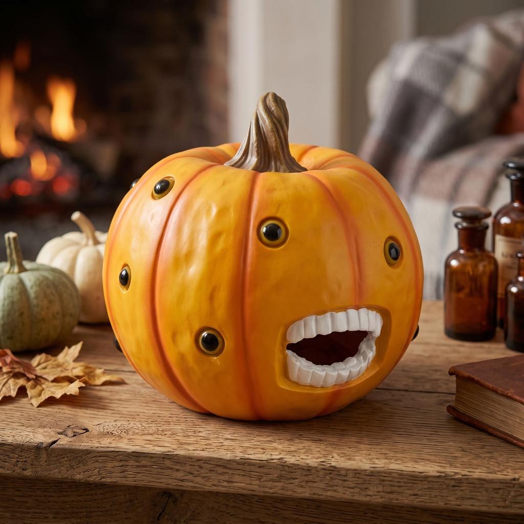 Pumpkin Halloween Decor for Home Party Table Centerpiece