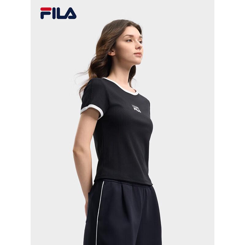 Fila Женская ретро укороченная спортивная футболка Лето 2026