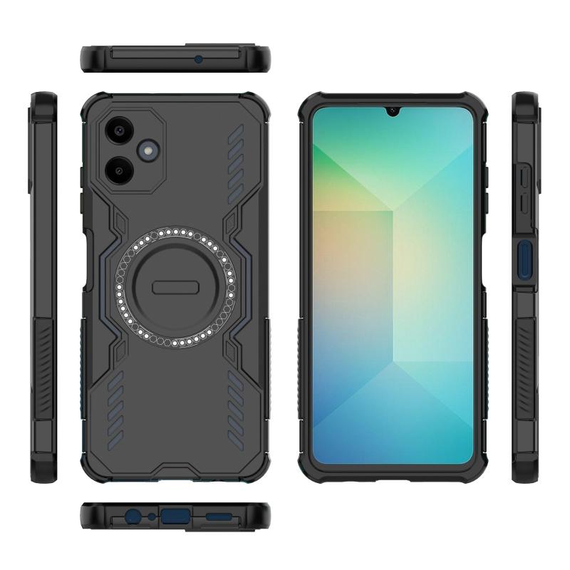 Магнитный роскошный бронированный противоударный чехол для Samsung A06 Capas роскошный цветной жесткий противоударный круглый магнитный Samsung Galaxy A06