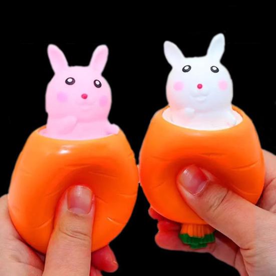 Морковка Кролик Игрушки-антистресс Пасхальные Сжимаемые Игрушки Милый Кролик Снятие Стресса