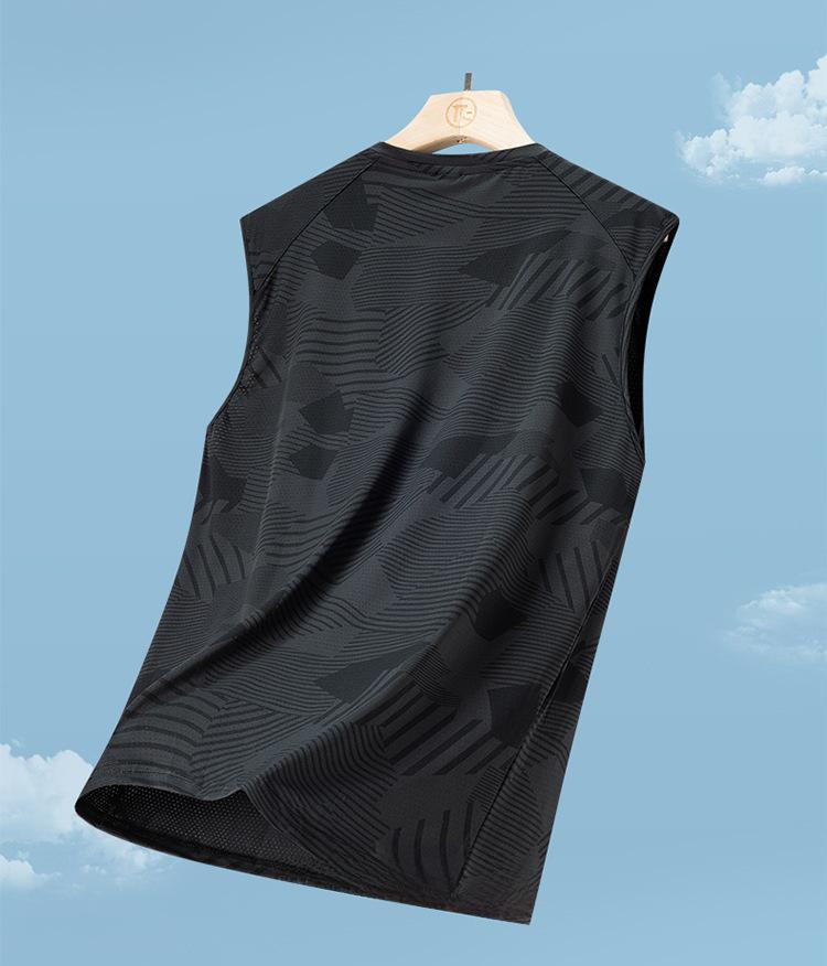 Мужской быстросохнущий камуфляжный летний жилет без рукавов