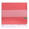 Serviette-hammam - UNITED COLORS OF BENETTON - Hamman - 80 X 165 Cm - 170 G/m² - 100% Coton Rouge
