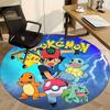 1pcPokemon Characters Office Round Area Rug, Indoor Mat Suitable For Office,Bedroom Living Room Home Decor, Room Deco a0928172