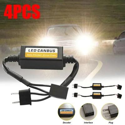 H1/H3/H4/H7/H8/H9/H11 Автомобильный светодиодный Canbus контроллер нагрузки, устранитель ошибок, светодиодный декодер, лампа без ошибок, 12 В резистор