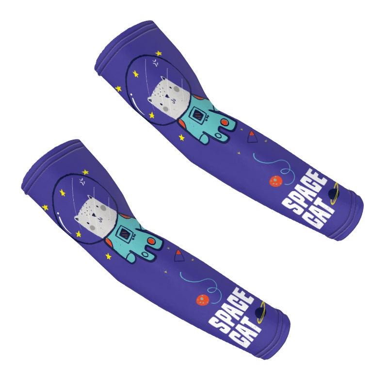 Unisex Kids Summer Sun Protection Arm Sleeves - Cute Spiderman, Iron Man, Batman Design for Outdoor Play