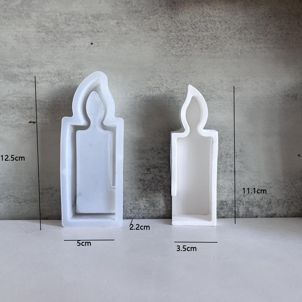 1,2,3,4 Number Candle Ambient Light Silicone Mold Christmas Advent Plaster Drip Molds