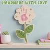 Ornament Mother's Day Plaque Decoration Flower Table Decor DIY Handprint Sign  Shower Gift