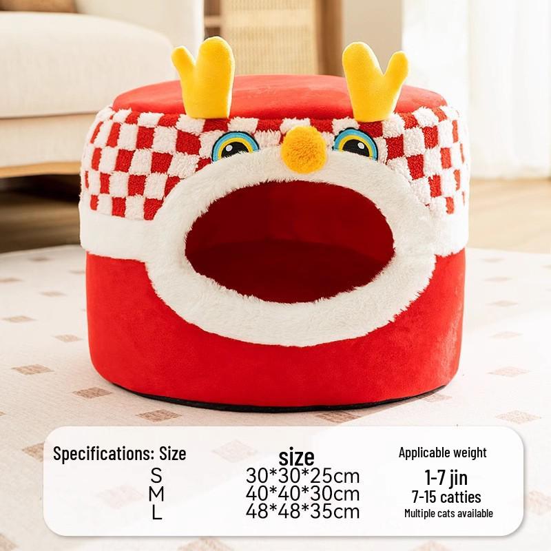 Полностью закрытое водонепроницаемое гнездо для домашних животных для собак и кошек - Осень/Зима