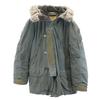 US AIR FORCE N-3B Vintage Military Jacket Khaki Fur Hood Men's Used