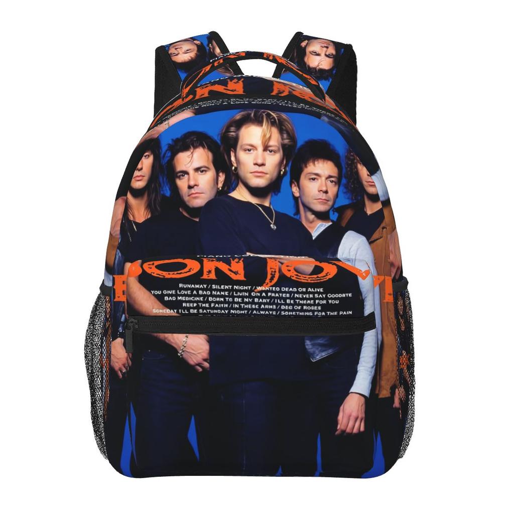 Bon Jovi Grunge Band Forever ТУР Школьный рюкзак Школьная сумка Походный дорожный дневной рюкзак для мальчиков девочек Модный книжный рюкзак Сумки через плечо