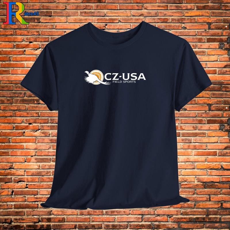 CZ USA Firearms Logo T Shirt Black Sport Grey White Navy Red Dark Choco S 5XL