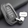 Peugeot Citroen DS Key Cover: Carbon Fiber Protective Shell for 4008, 5008, C5 Smart Remote.