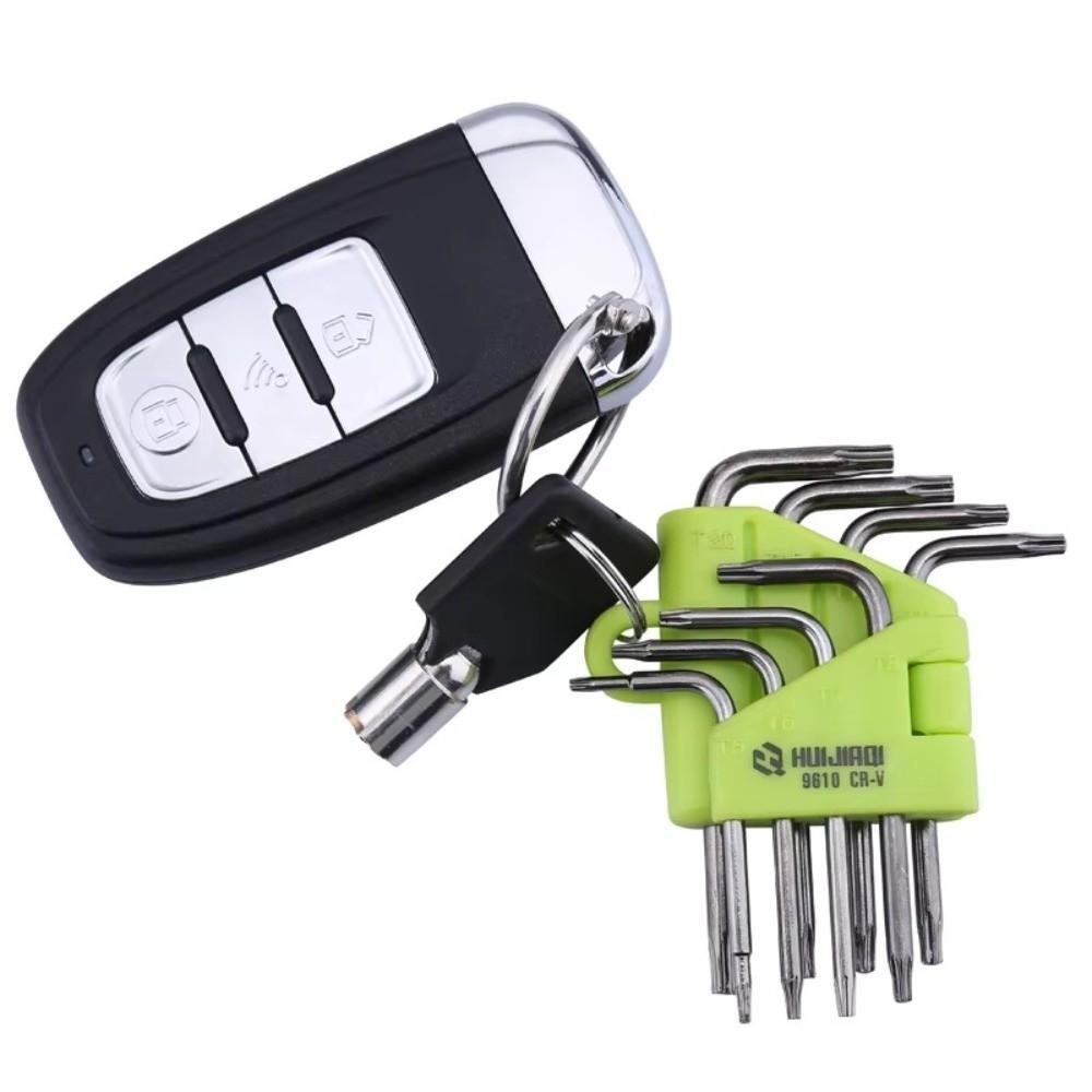 CR-V Steel Star Torx Wrench Set 8 Pcs Star Key Wrench Portable Screwdriver Bit Set Workshop Use