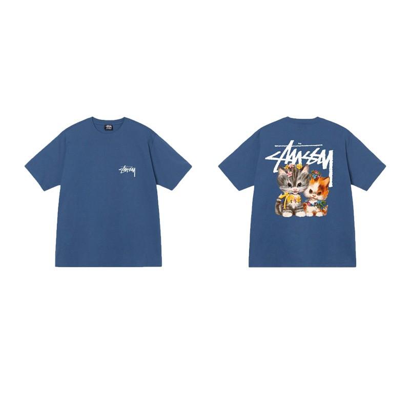 Mens Oversized Cotton Tee With Bold Letter Print Casual Short Sleeve T-Shirt Youth Streetwear