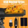 Регулируемые мотоциклетные ручки с подогревом - USB чехол с подогревом для ручек с противоскользящим покрытием - Ручки руля с подогревом