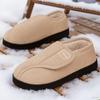 Winter Cotton Shoes Home Indoor Warm Plush Thickened Fluffy Slippers Velcro Casual Cotton Boots