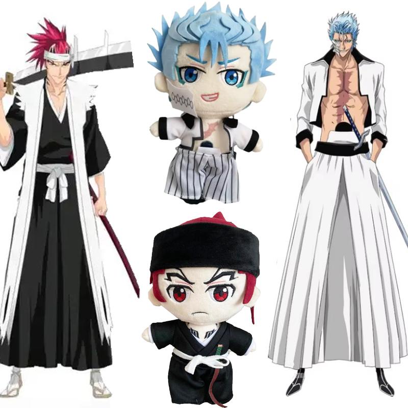 BLEACH Плюшевая игрушка Грэммиоу Абарай Ренджи Аниме Мягкая кукла Кучики Рукия Айзен Сосуке Зараки Кенпачи Ичимару Гин Цифер Подарки