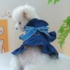 Pet Circle Одежда для собак и кошек Джинсовая юбка с бабочкой Повседневное платье Маленькие средние большие собаки кошки