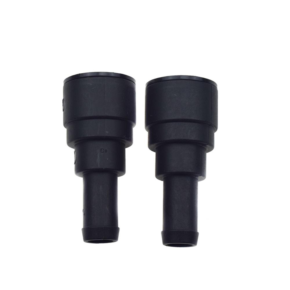2x Heater Core Coolant Hose Connector For Chevrolet Silverado GMC Sierra 1999-13