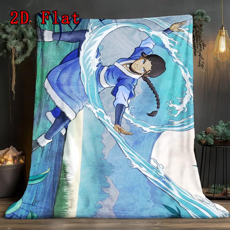 The Legend of Korra 2D Flat Pattern Flannel Blanket High quality All Seasons Warmth and Comfort Perfect for Christmas Gifts.DMT0925018