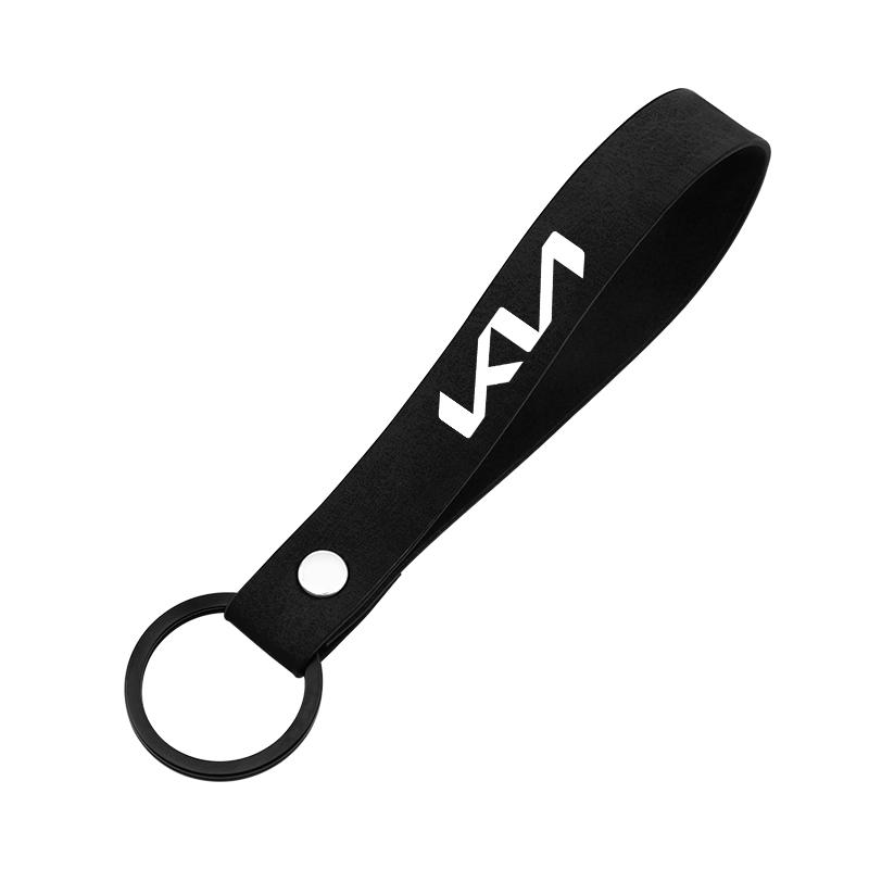 ABCDEN1 Car Suede keychain Metal Wheel Tires Valves Tyre Stem Caps For KIA Rio Ceed Sportage Cerato Soul Sorento Picanto Optima